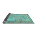 Sideview of Southwestern Light Blue Country Rug, con1660lblu