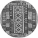 Square Southwestern Gray Country Rug, con1661gry