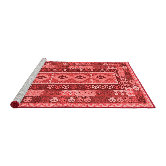 Country Red Washable Rugs