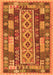 Serging Thickness of Machine Washable Southwestern Orange Country Area Rugs, wshcon1661org