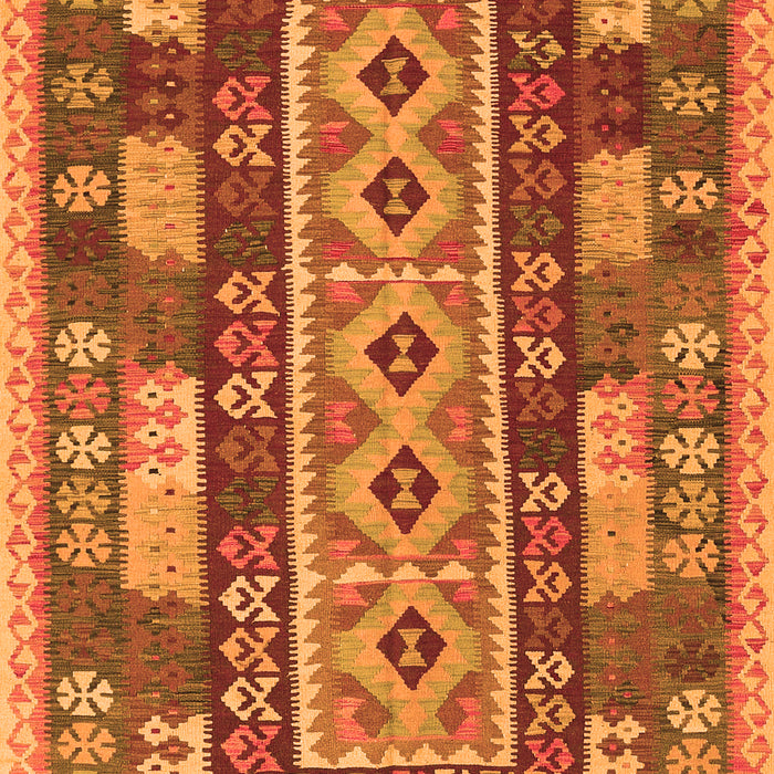 Serging Thickness of Machine Washable Southwestern Orange Country Area Rugs, wshcon1661org