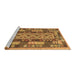 Sideview of Machine Washable Southwestern Brown Country Rug, wshcon1661brn