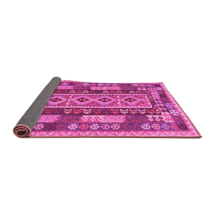 Sideview of Southwestern Pink Country Rug, con1661pnk