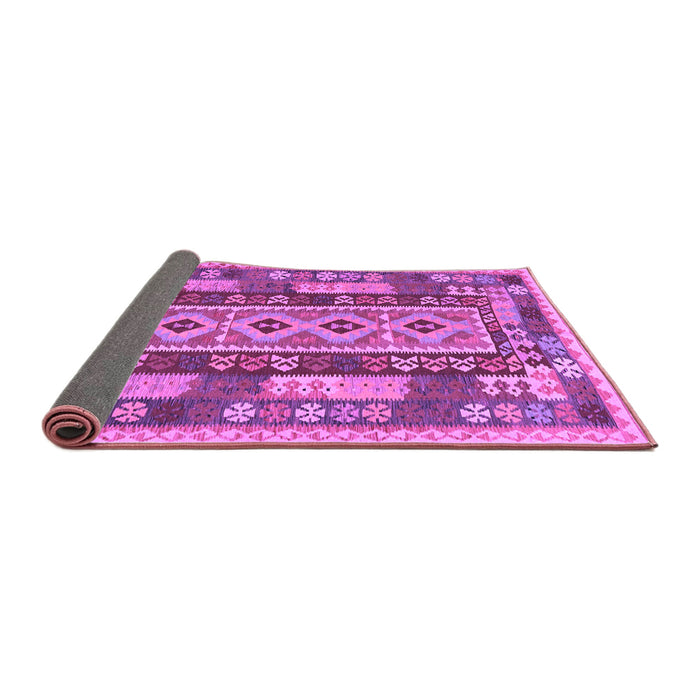 Sideview of Southwestern Purple Country Rug, con1661pur