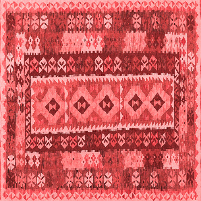 Machine Washable Southwestern Red Country Rug, wshcon1661red