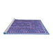 Sideview of Machine Washable Oriental Blue Traditional Rug, wshcon1662blu