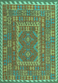 Oriental Turquoise Traditional Rug, con1662turq