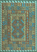 Oriental Light Blue Traditional Rug, con1662lblu