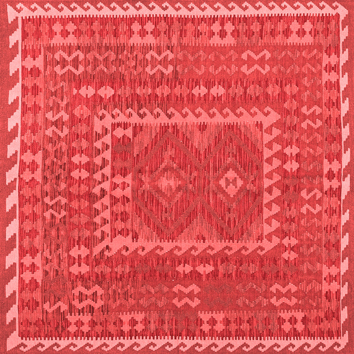 Machine Washable Oriental Red Traditional Rug, wshcon1662red