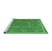 Sideview of Machine Washable Oriental Emerald Green Traditional Area Rugs, wshcon1662emgrn