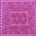 Square Oriental Purple Traditional Rug, con1662pur