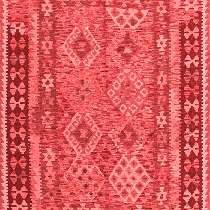 Machine Washable Southwestern Red Country Rug, wshcon1663red