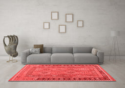 Country Red Washable Rugs