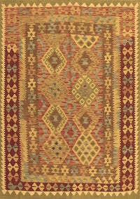 Southwestern Brown Country Rug, con1663brn