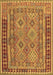 Southwestern Brown Country Rug, con1663brn