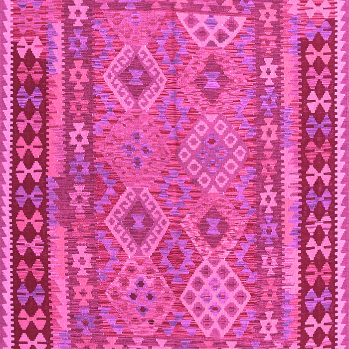 Machine Washable Southwestern Pink Country Rug, wshcon1663pnk