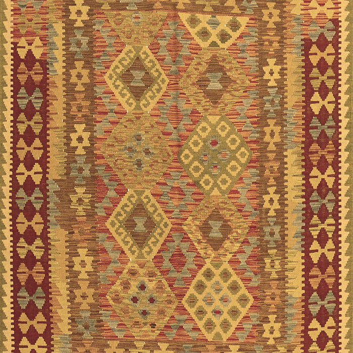 Machine Washable Southwestern Brown Country Rug, wshcon1663brn