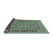 Sideview of Southwestern Light Blue Country Rug, con1663lblu