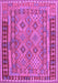 Machine Washable Southwestern Purple Country Area Rugs, wshcon1663pur