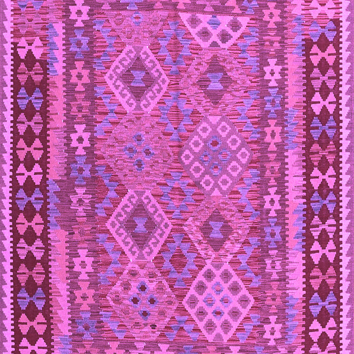 Machine Washable Southwestern Purple Country Area Rugs, wshcon1663pur