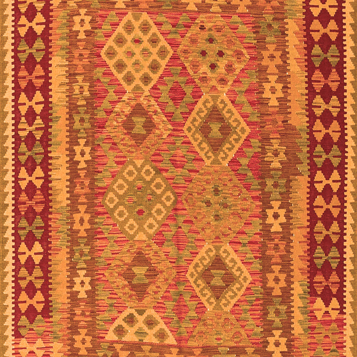 Serging Thickness of Machine Washable Southwestern Orange Country Area Rugs, wshcon1663org