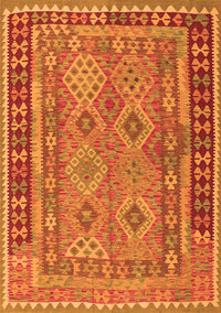 Southwestern Orange Country Rug, con1663org