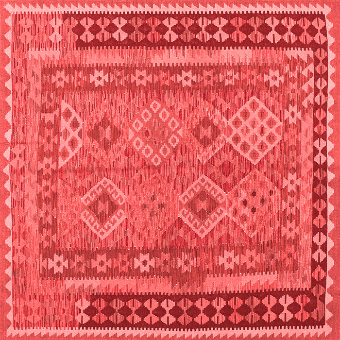 Machine Washable Southwestern Red Country Rug, wshcon1663red
