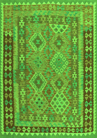 Southwestern Green Country Rug, con1663grn