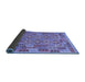 Sideview of Southwestern Blue Country Rug, con1664blu