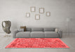 Country Red Washable Rugs