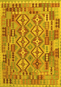 Southwestern Yellow Country Rug, con1664yw