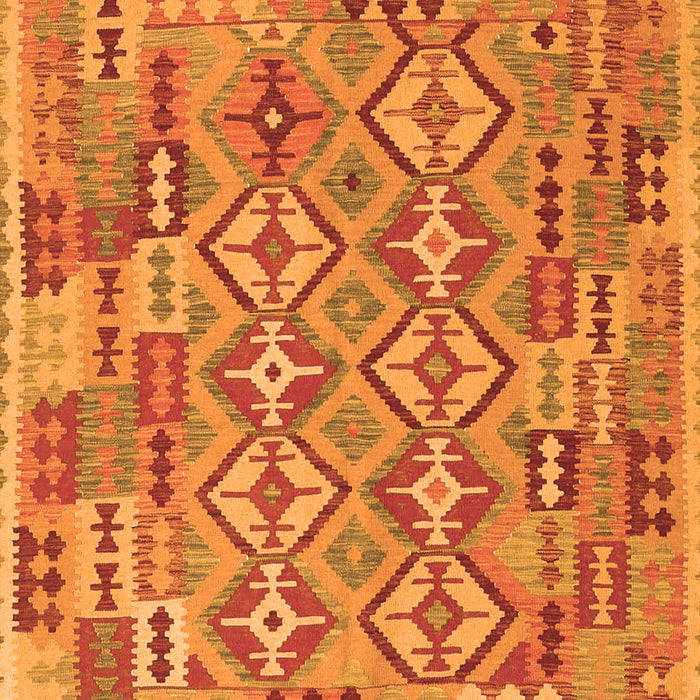 Serging Thickness of Machine Washable Southwestern Orange Country Area Rugs, wshcon1664org