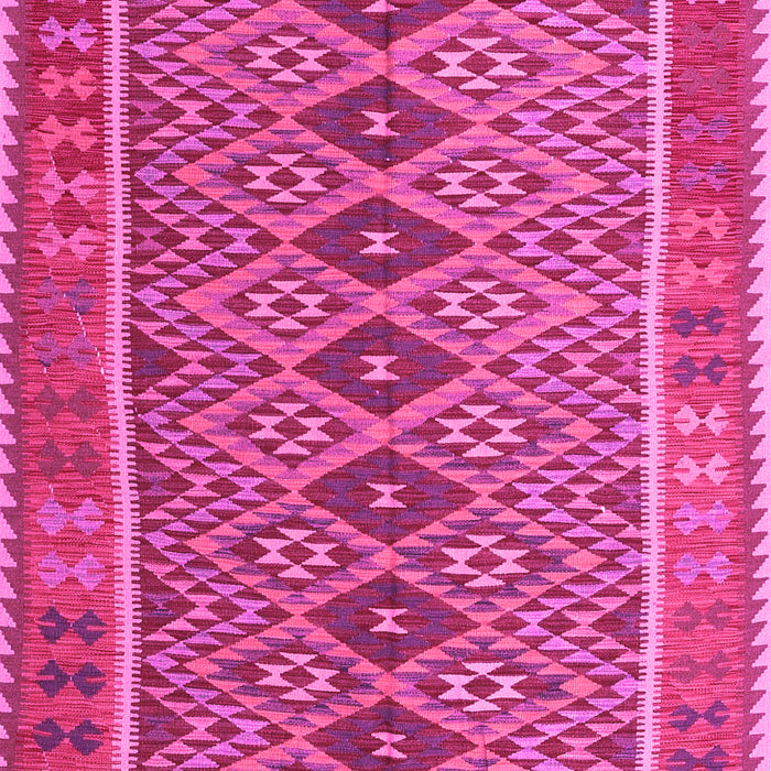 Machine Washable Oriental Pink Traditional Rug, wshcon1665pnk