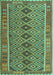 Oriental Turquoise Traditional Rug, con1665turq