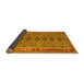 Sideview of Oriental Yellow Traditional Rug, con1665yw