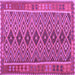 Square Oriental Purple Traditional Rug, con1665pur