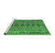 Sideview of Machine Washable Oriental Emerald Green Traditional Area Rugs, wshcon1665emgrn