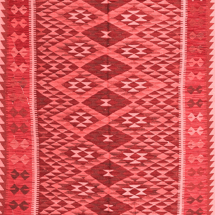Machine Washable Oriental Red Traditional Rug, wshcon1665red