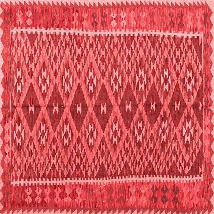 Machine Washable Oriental Red Traditional Rug, wshcon1665red