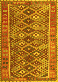 Oriental Yellow Traditional Rug, con1665yw