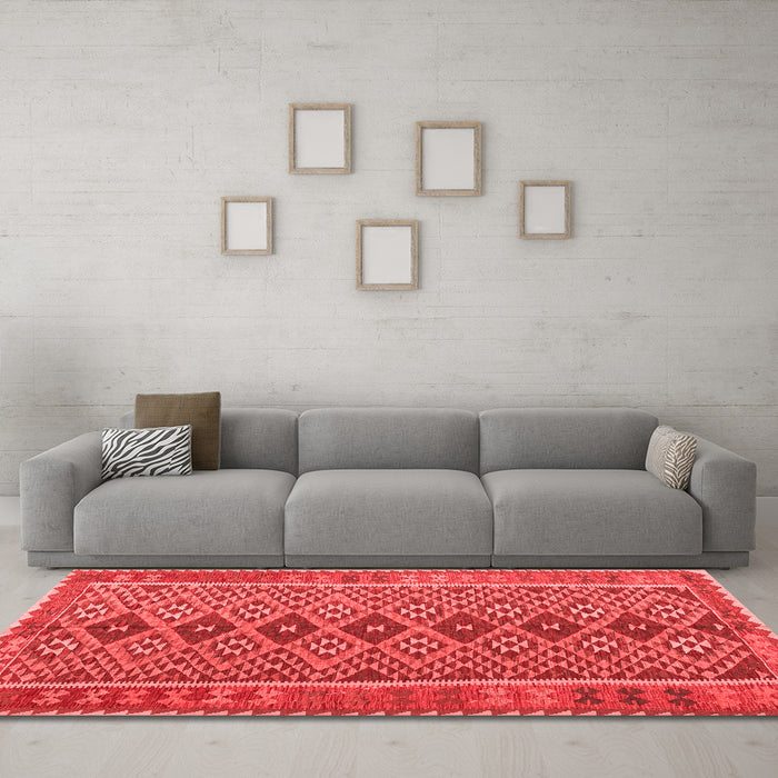 Traditional Red Washable Rugs