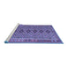 Sideview of Machine Washable Oriental Blue Traditional Rug, wshcon1665blu