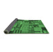 Sideview of Patchwork Emerald Green Transitional Rug, con1666emgrn