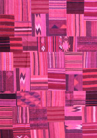 Patchwork Pink Transitional Rug, con1666pnk