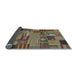 Sideview of Patchwork Light Blue Transitional Rug, con1666lblu