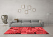 Transitional Red Washable Rugs