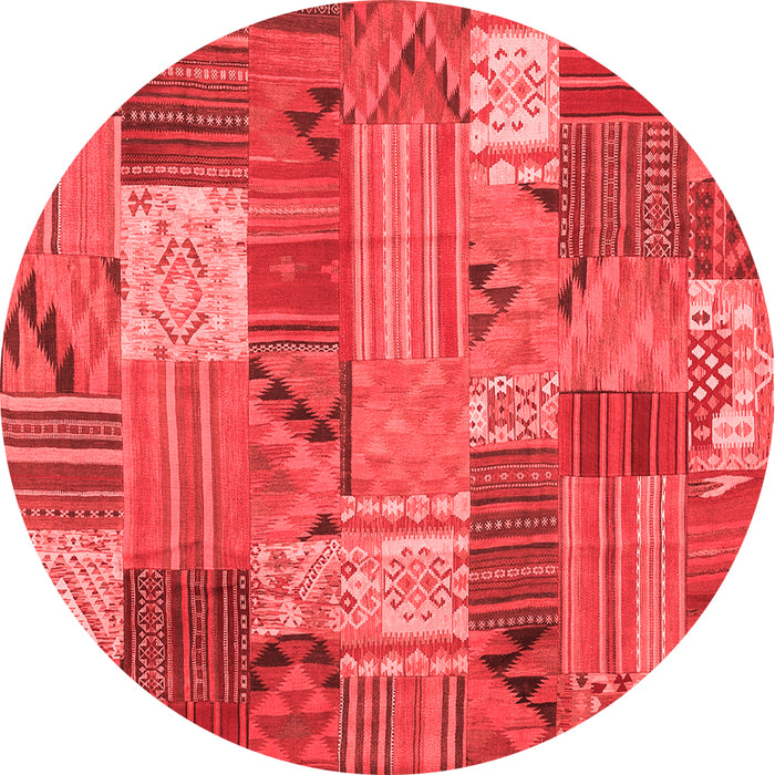 Patchwork Red Transitional Rug, con1667red