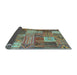 Sideview of Patchwork Light Blue Transitional Rug, con1667lblu