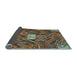 Sideview of Patchwork Light Blue Transitional Rug, con1668lblu