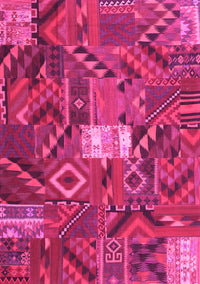 Patchwork Pink Transitional Rug, con1668pnk